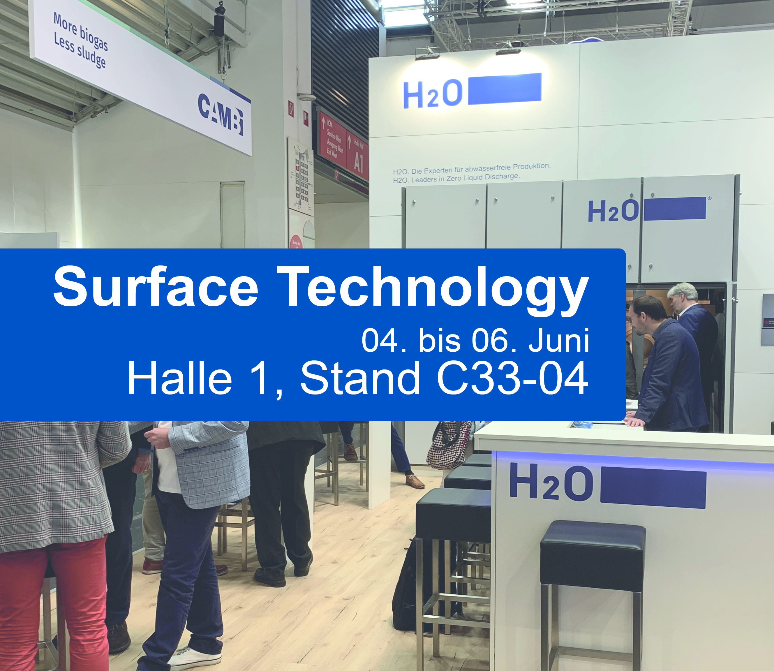 Die H2O GmbH auf der Surface Technology 2024